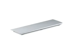Aluminum drain cover for 60" x 34" shower base