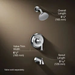 Bath and shower trim kit, 1.75 gpm