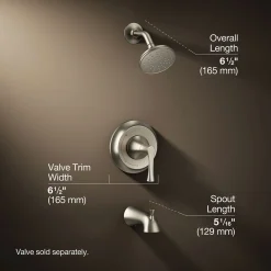Bath and shower trim kit, 1.75 gpm