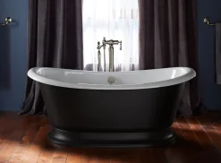 Bath base for freestanding bath