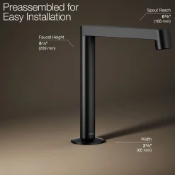 Bathroom sink faucet spout with Row design, 1.2 gpm