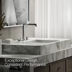 Bathroom sink faucet spout with Row design, 1.2 gpm