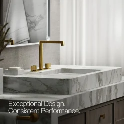 Bathroom sink faucet spout with Row design, 1.2 gpm