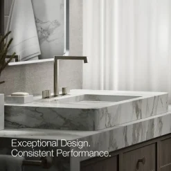 Bathroom sink faucet spout with Row design, 1.2 gpm