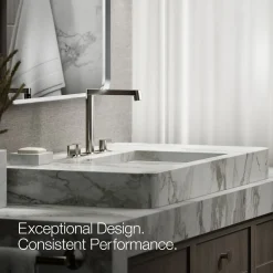 Bathroom sink faucet spout with Row design, 1.2 gpm