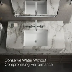 Bathroom sink faucet spout with Row design, 1.2 gpm