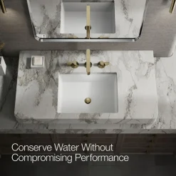 Bathroom sink faucet spout with Row design, 1.2 gpm
