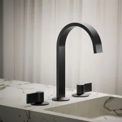 Bathroom sink faucet spout with Ribbon design, 1.2 gpm