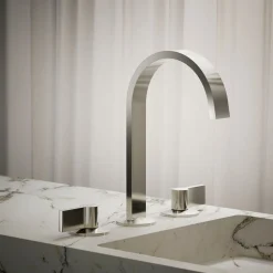 Bathroom sink faucet spout with Ribbon design, 1.2 gpm