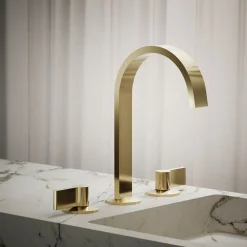 Bathroom sink faucet spout with Ribbon design, 1.2 gpm