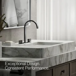 Bathroom sink faucet spout with Ribbon design, 1.2 gpm