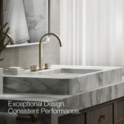 Bathroom sink faucet spout with Ribbon design, 1.2 gpm