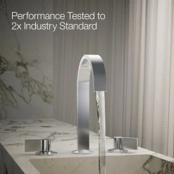 Bathroom sink faucet spout with Ribbon design, 1.2 gpm