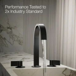 Bathroom sink faucet spout with Ribbon design, 1.2 gpm