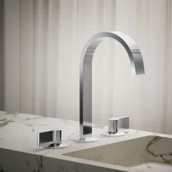 Bathroom sink faucet spout with Ribbon design, 1.2 gpm