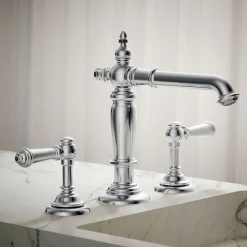 Bathroom sink faucet spout with Column design, 1.2 gpm