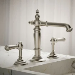 Bathroom sink faucet spout with Column design, 1.2 gpm