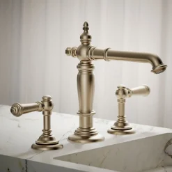 Bathroom sink faucet spout with Column design, 1.2 gpm