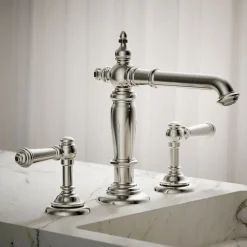 Bathroom sink faucet spout with Column design, 1.2 gpm