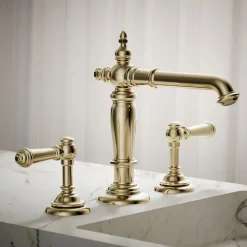 Bathroom sink faucet spout with Column design, 1.2 gpm
