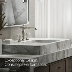 Bathroom sink faucet spout with Column design, 1.2 gpm