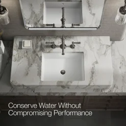 Bathroom sink faucet spout with Column design, 1.2 gpm