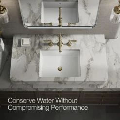 Bathroom sink faucet spout with Column design, 1.2 gpm