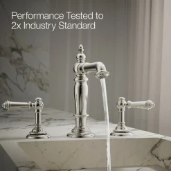 Bathroom sink faucet spout with Column design, 1.2 gpm