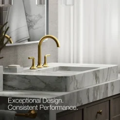 Bathroom sink faucet spout with Cane design, 1.2 gpm