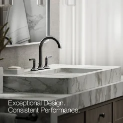 Bathroom sink faucet spout with Cane design, 1.2 gpm