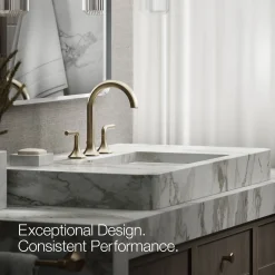 Bathroom sink faucet spout with Cane design, 1.2 gpm