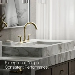 Bathroom sink faucet spout with Cane design, 1.2 gpm