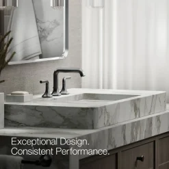 Bathroom sink faucet spout with Straight design, 1.2 gpm