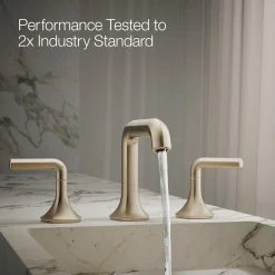 Bathroom sink faucet spout with Straight design, 1.2 gpm