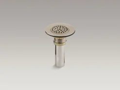 Brass sink drain and strainer with tailpiece for 3-1/2