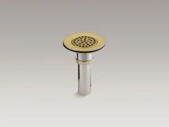 Brass sink drain and strainer with tailpiece for 3-1/2