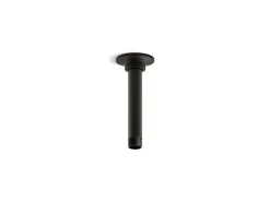 6" ceiling-mount single-function rainhead arm and flange