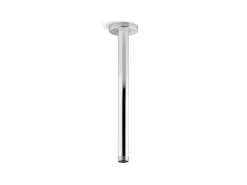 12" ceiling-mount single-function rainhead arm and flange