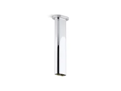 10" ceiling-mount two-function rainhead arm and flange