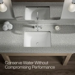 Centerset bathroom sink faucet, 1.2 gpm