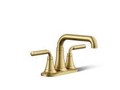 Centerset bathroom sink faucet, 0.5 gpm