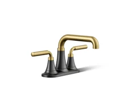 Centerset bathroom sink faucet, 0.5 gpm