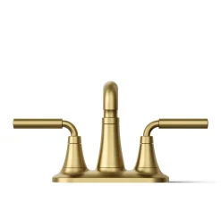 Centerset bathroom sink faucet, 0.5 gpm