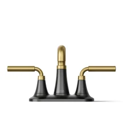 Centerset bathroom sink faucet, 0.5 gpm