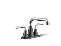 Centerset bathroom sink faucet, 0.5 gpm