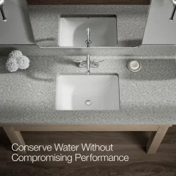 Centerset bathroom sink faucet, 1.2 gpm
