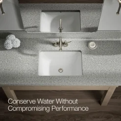Centerset bathroom sink faucet, 1.2 gpm