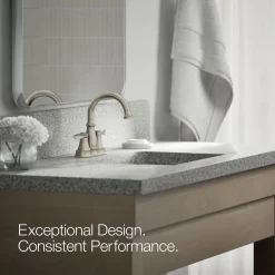 Centerset bathroom sink faucet, 1.2 gpm