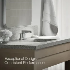 Centerset bathroom sink faucet, 1.2 gpm