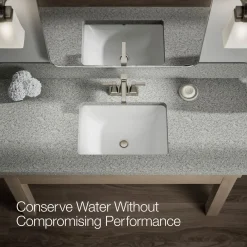 Centerset bathroom sink faucet, 1.2 gpm